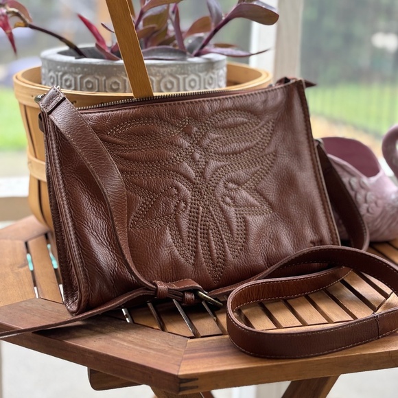 Frye leather crossbody bag - Picture 1 of 10